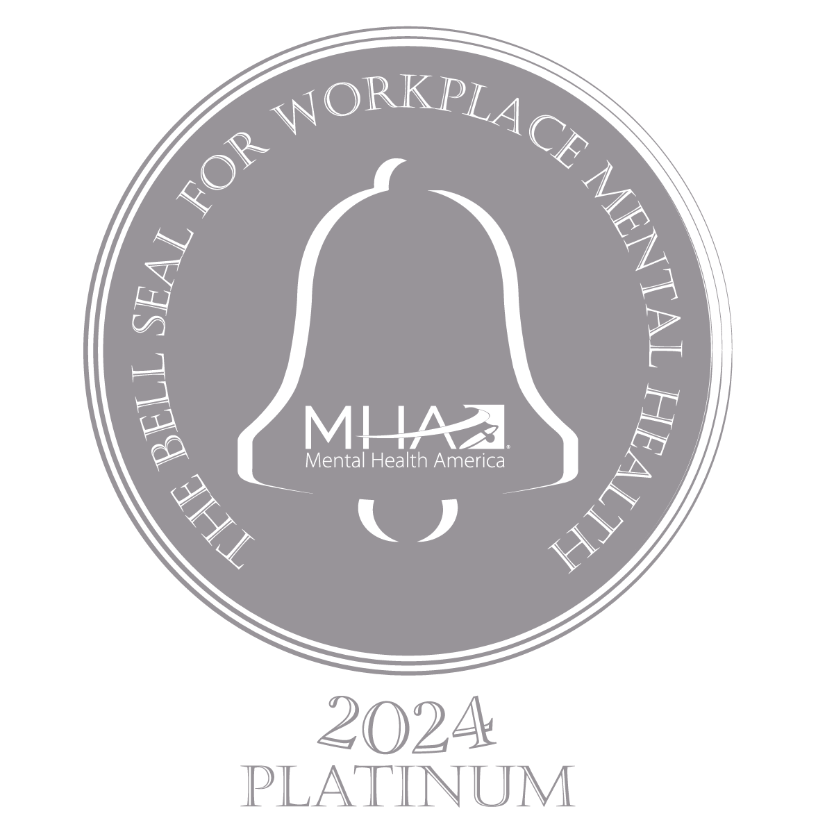 Mental Health America - Bell Seal Logo - Platinum 2024